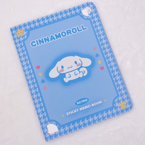 Cinnamoroll Large Notepad + Sticky Notes