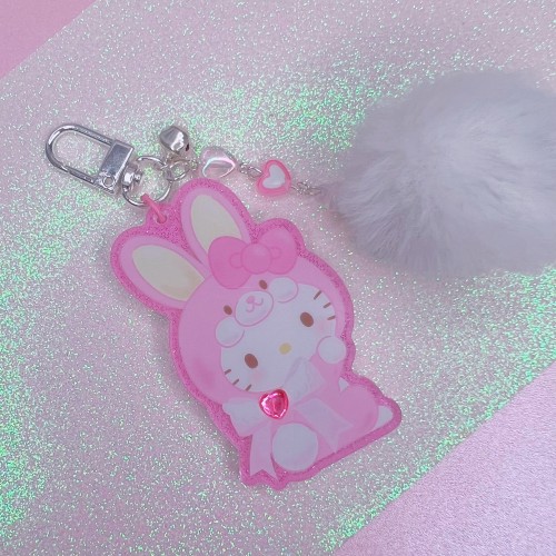 Hello Kitty Faux Fur Rabbit Charm